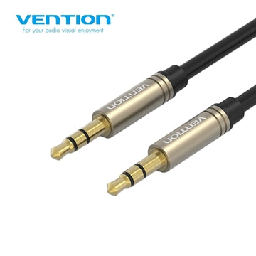 აუდიო კაბელი/P360AC-B100-T, VENTION 3.5mm Male 90° to 3.5mm Male Aux Stereo Cable 1M Black