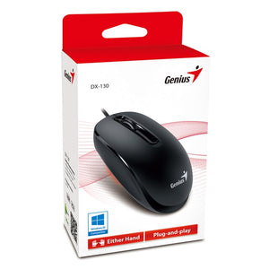 თაგვი DX-130 Black, Genius Optical Mouse, USB