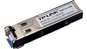 SFP მოდული/TL-SM321B, TP-Link, 1000Base-BX WDM Bi-Directional SFP Module, LC connector, TX:1310nm/RX:1550nm, single-mode, 10km