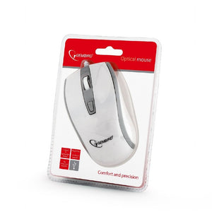 მაუსი/Gembird MUS-104-WGR USB optical mouse White+Grey